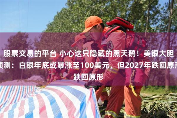 股票交易的平台 小心这只隐藏的黑天鹅！美银大胆预测：白银年底或暴涨至100美元，但2027年跌回原形