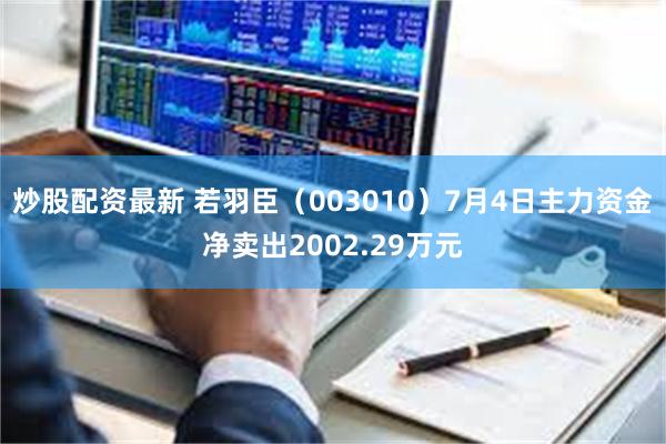 炒股配资最新 若羽臣（003010）7月4日主力资金净卖出2002.29万元