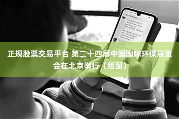 正规股票交易平台 第二十四届中国国际环保展览会在北京举行（组图）