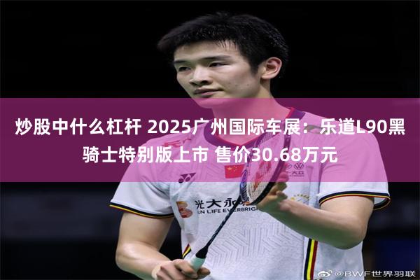 炒股中什么杠杆 2025广州国际车展：乐道L90黑骑士特别版上市 售价30.68万元