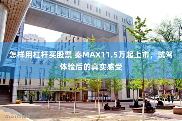 怎样用杠杆买股票 秦MAX11.5万起上市，试驾体验后的真实感受